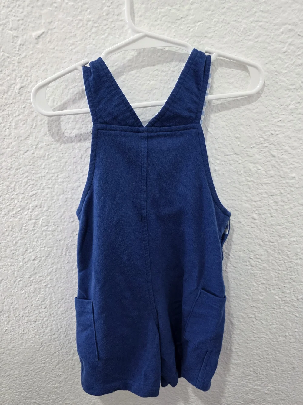 Blue Whale Embroidered Baby Overalls - Kids